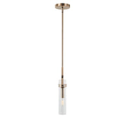 Foxwich 7.3" Brushed Brass Mini Pendant in Brushed Brass