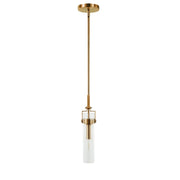 Foxwich 7.3" Brushed Brass Mini Pendant in Brushed Brass