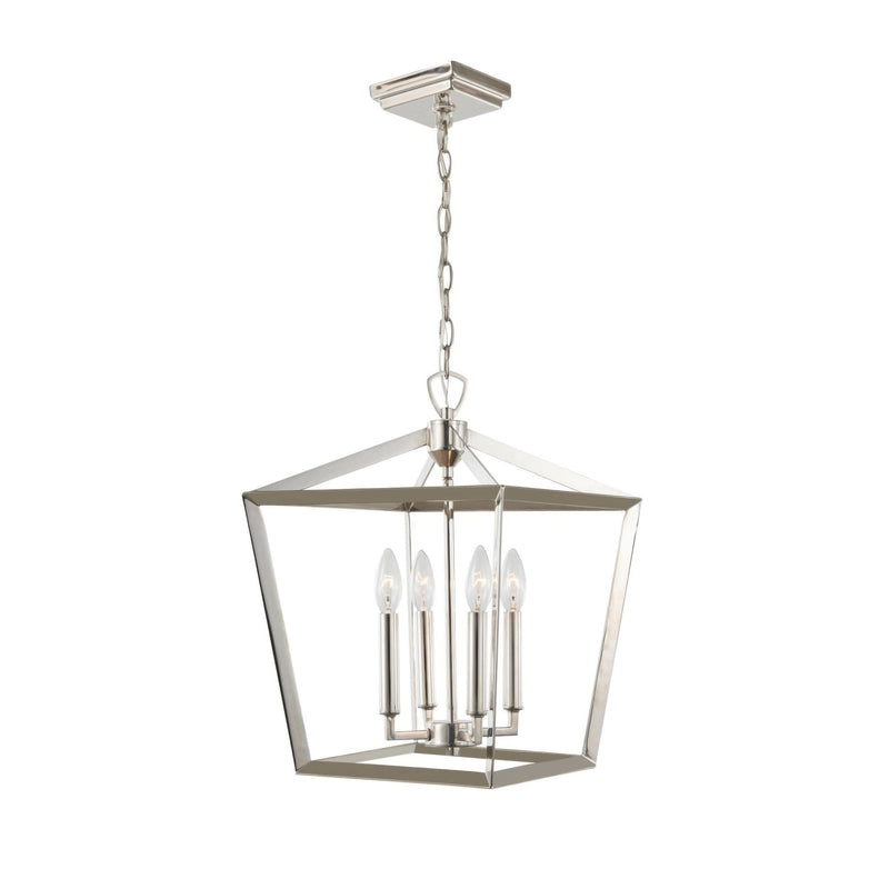 York 13" Lantern Pendant in Polished Nickel