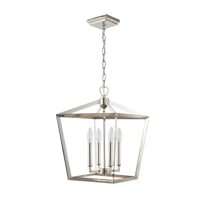 York 13" Lantern Pendant in Polished Nickel