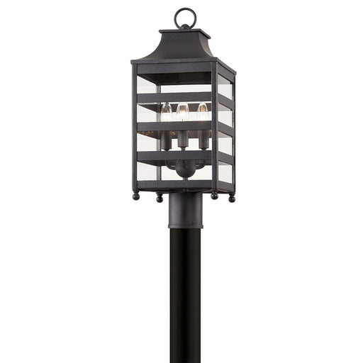 Holstrom 3-Light Outdoor Post Light in Forged Iron