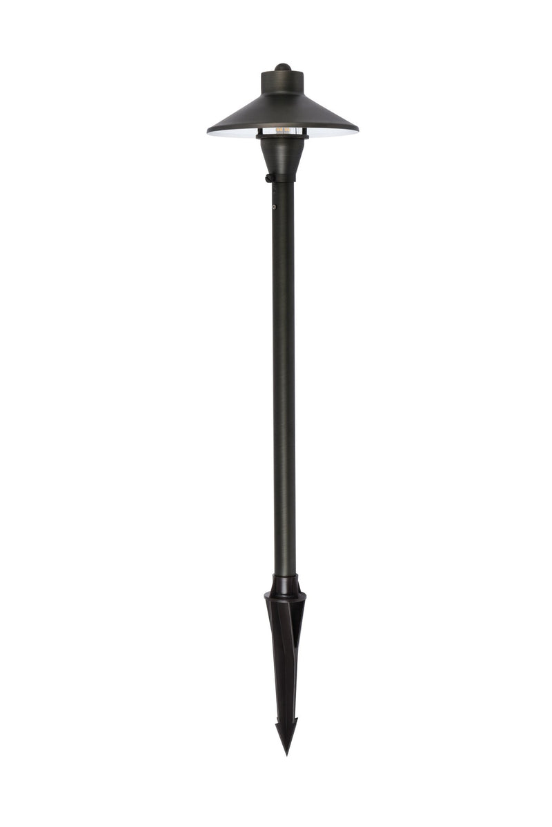 Chanterelle 7" Landscape Path Light in Dark Bronze