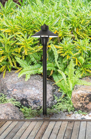 Chanterelle 7" Landscape Path Light in Dark Bronze