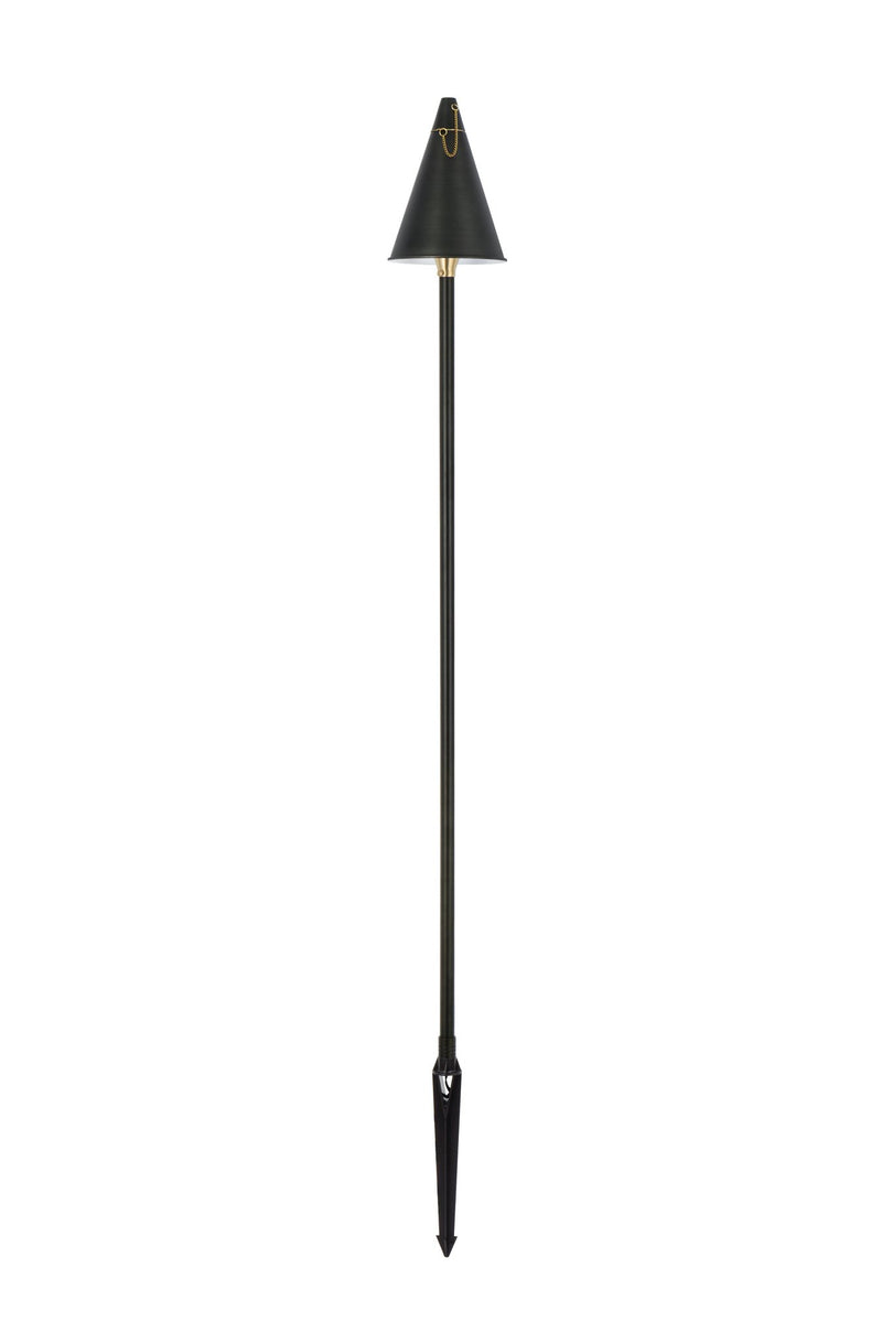 Chanterelle 8" Torch Landscape Path Light in Dark Bronze