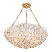 Palla 6 Light 24.5" Pendant in Antique Gold