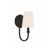 Payton 1 Light 5.5" Sconce in Black Forged