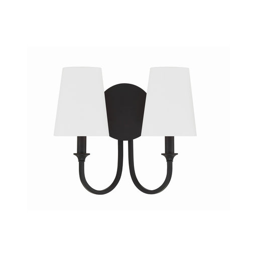 Payton 2 Light 13.5" Sconce in Black Forged