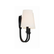 Payton 2 Light 13.5" Sconce in Black Forged