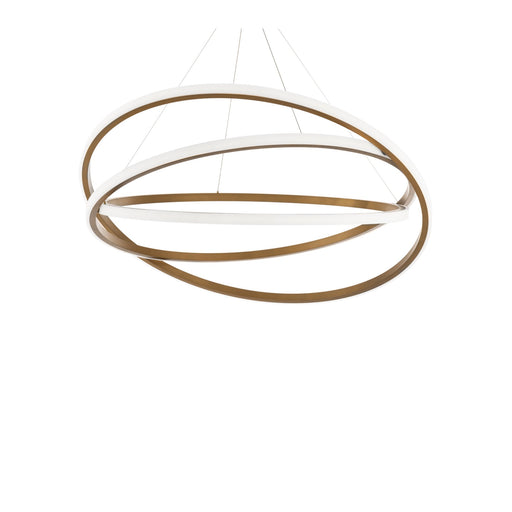 Veloce 3-Light Chandelier in Aged Brass