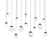 Pisces 14-Light Linear Pendant in Black