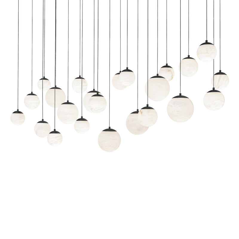 Pisces 23-Light Linear Pendant in Black