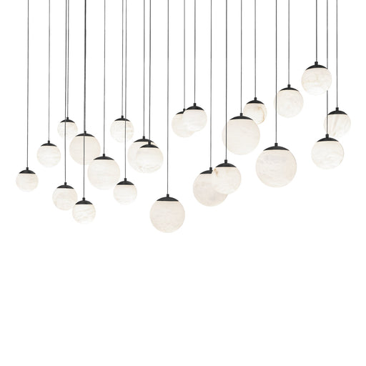 Pisces 23-Light Linear Pendant in Black