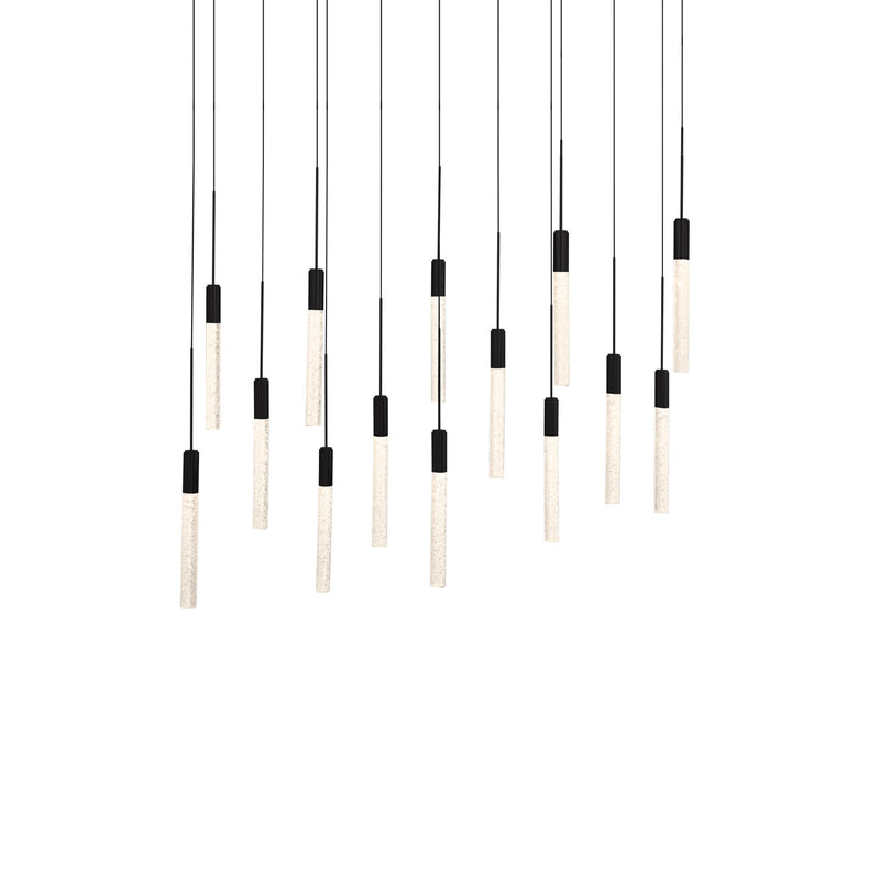 Magic 14-Light Linear Pendant in Black