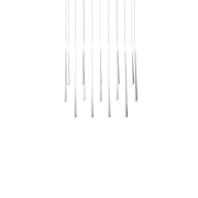 Cascade 14-Light Linear Crystal Pendant in Polished Nickel
