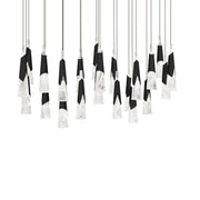 Kilt 23-Light Linear Pendant in Black