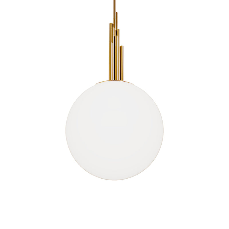Sybil 14" Pendant in Aged Brass