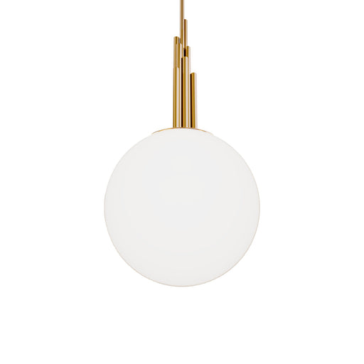 Sybil 14" Pendant in Aged Brass