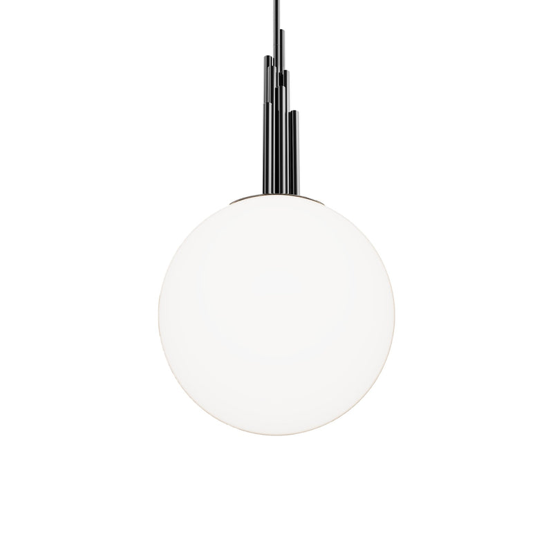 Sybil 14" Pendant in Polished Black Nickel