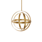 Kinetic Chandelier in Aged Brass