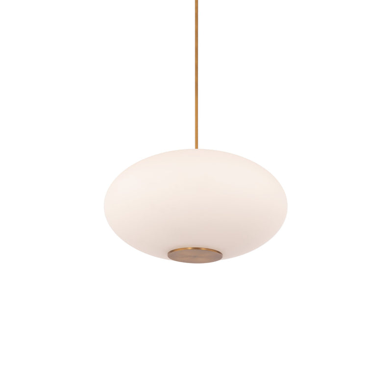 Illusion 22" Pendant in Aged Brass