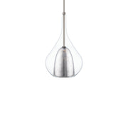 Helios Mini Pendant in Silver Leaf/brushed Nickel