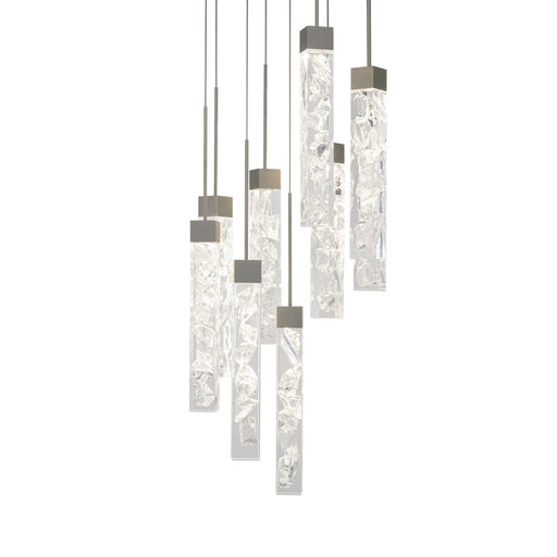 Minx 9-Light Round Pendant in Antique Nickel