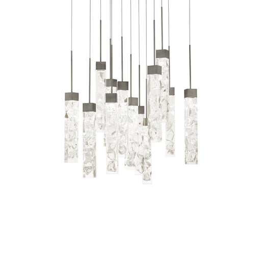 Minx 13-Light Square Pendant in Antique Nickel