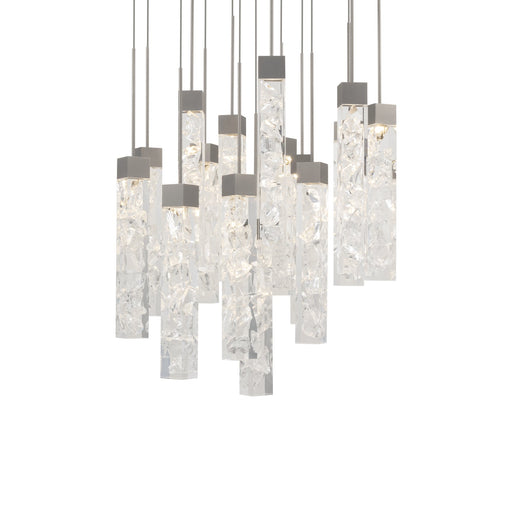 Minx 15-Light Round Pendant in Antique Nickel