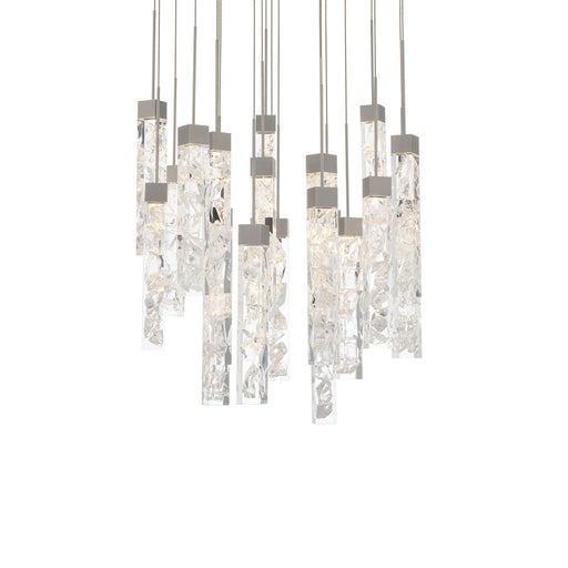 Minx 21-Light Round Pendant in Antique Nickel