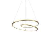 Twist 19" Pendant in Antique Brass