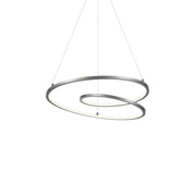 Twist 19" Pendant in Antique Silver