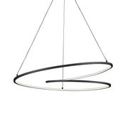 Twist 32" Pendant in Black