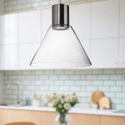 Vanier 11" Pendant in Brushed Nickel