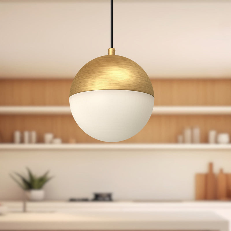 Monae 6" Pendant in Brushed Gold