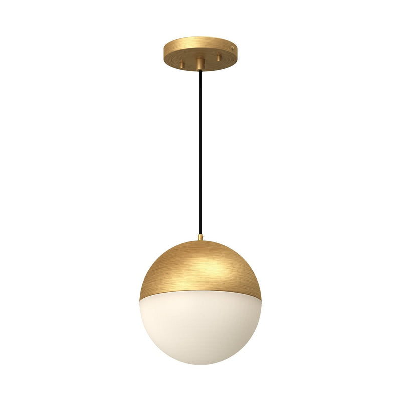Monae 8" Pendant in Brushed Gold