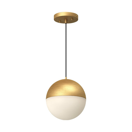Monae 8" Pendant in Brushed Gold