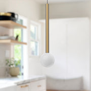 Elixir 18" Pendant in Brushed Gold
