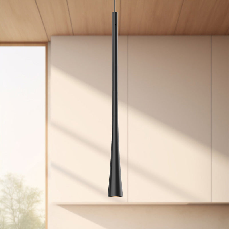 Taper 16" Pendant in Black