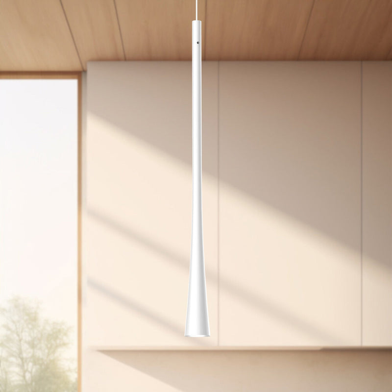 Taper 16" Pendant in White