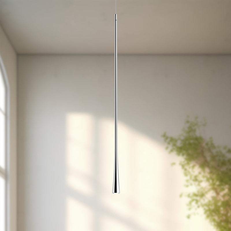 Taper 32" Pendant in Chrome