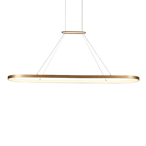 Eerie 59" Pendant in Antique Brass