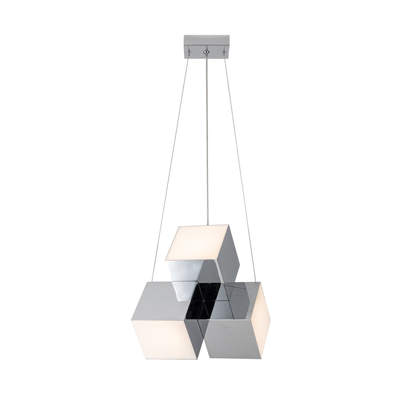 Tetra 16" Pendant in Chrome