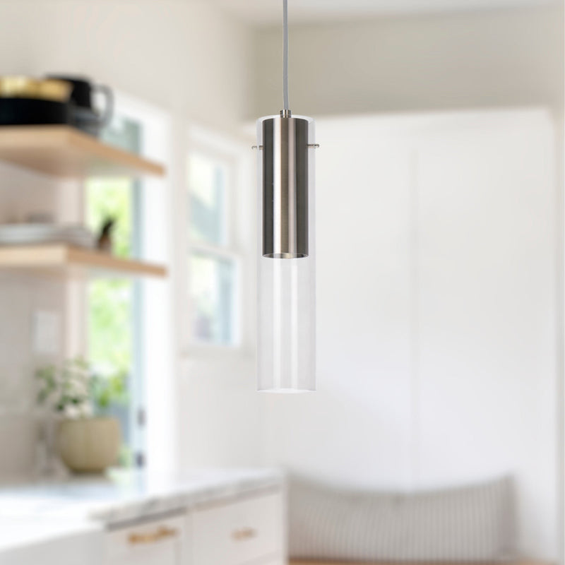 Lena 3" Mini Pendant in Brushed Nickel