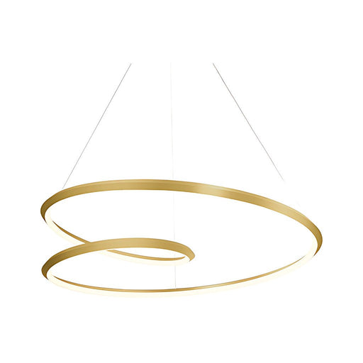 Ampersand 39" Pendant in Brushed Gold