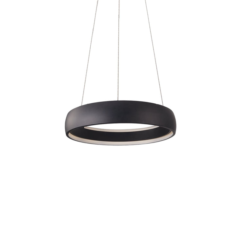 Halo 23" LED Ring Pendant in Black