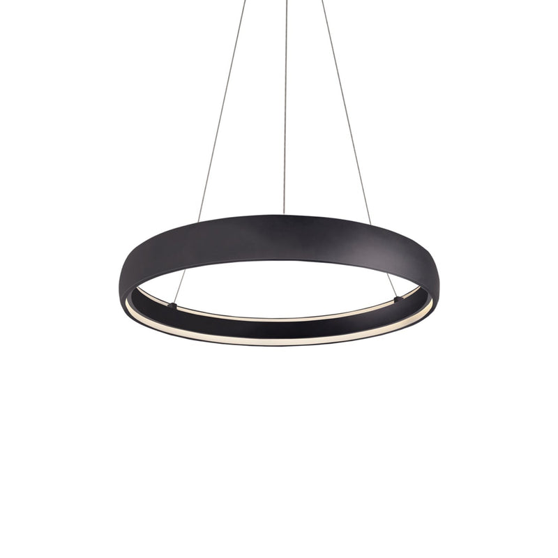 Halo 35" LED Ring Pendant in Black