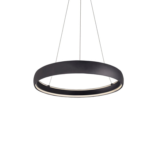 Halo 35" LED Ring Pendant in Black