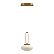 Tavira 6" Pendant in Brushed Gold