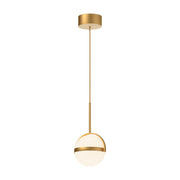 Globo 7" Pendant in Brushed Gold