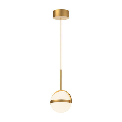 Globo 7" Pendant in Brushed Gold